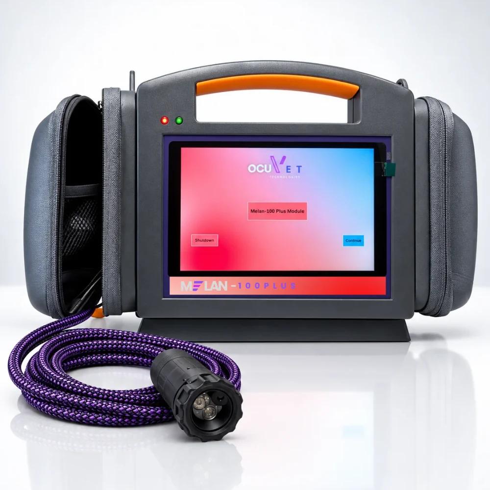 Melan-100 Plus veterinary vision assessment device